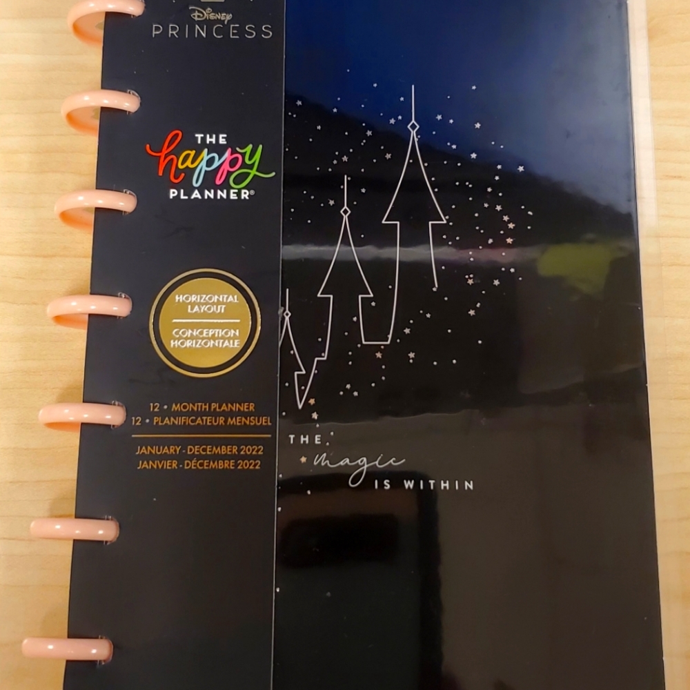 The Happy Planner 2022 Disney Princess Magic MINI Planner + expansion envelopes